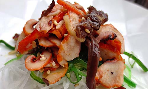 Тушёные кальмары с шампиньонами и перцем, рецепт вкусно приготовить