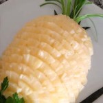 салат ананас с курицей в виде ананаса