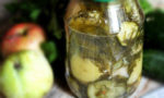 Салат из огурцов и яблок, домашние заготовки на зиму вкусно и просто, рецепт, фото