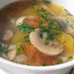 грибной суп без мяса в мультиварке