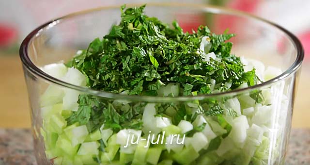 Салат ширази. Иранская кухня. Готовим вкусно